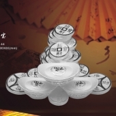 金錢元寶制作、定制金錢元寶、金錢元寶純銀擺件